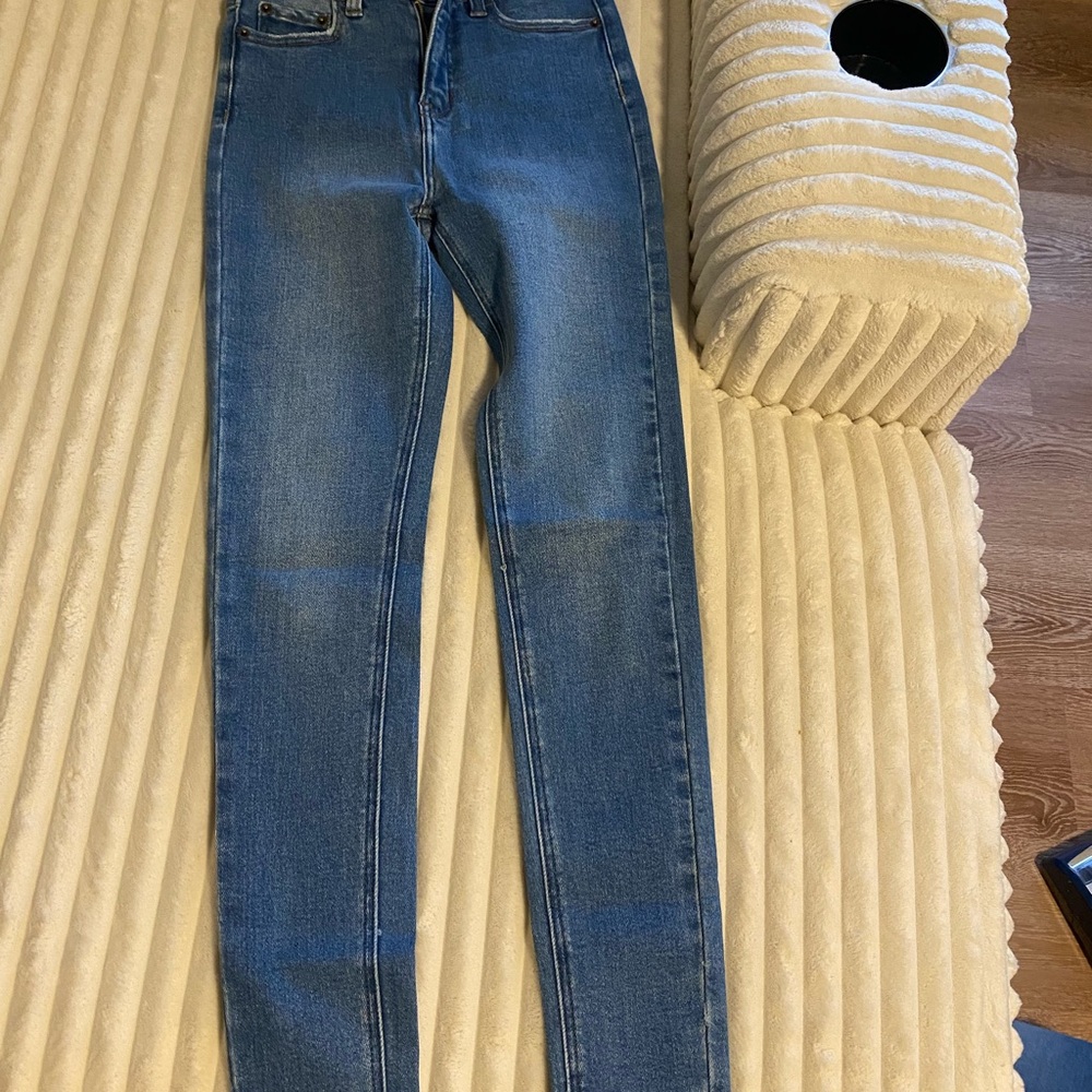 Fashion Nova Blue Skinny Jeans